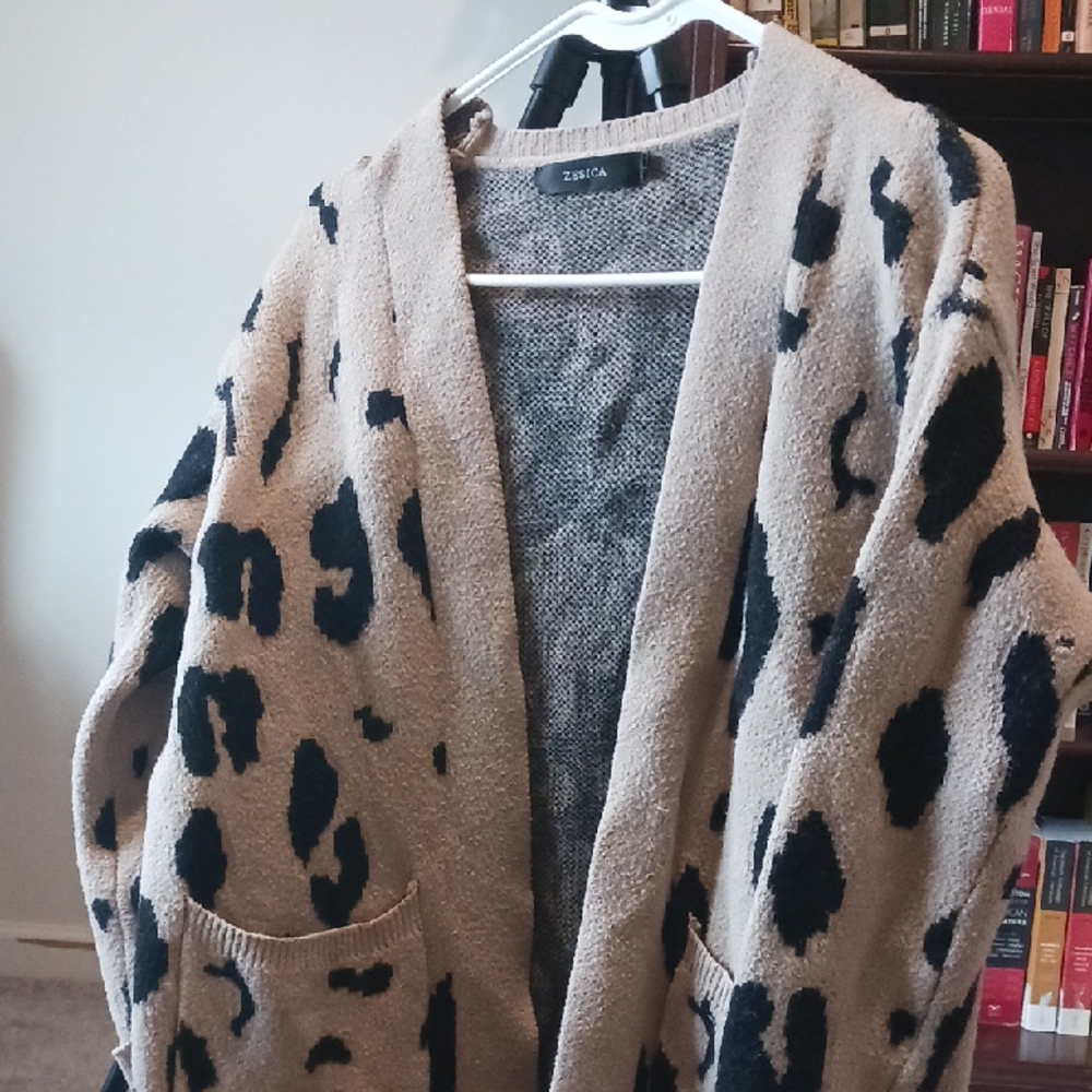 Leopard Print Cardigan